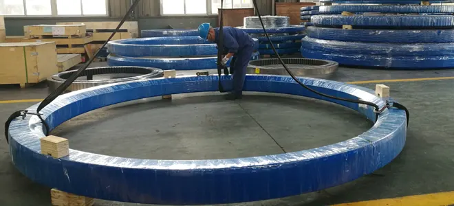 Port machinery crane slewing bearing