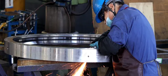 Slewing bearing repair and processing