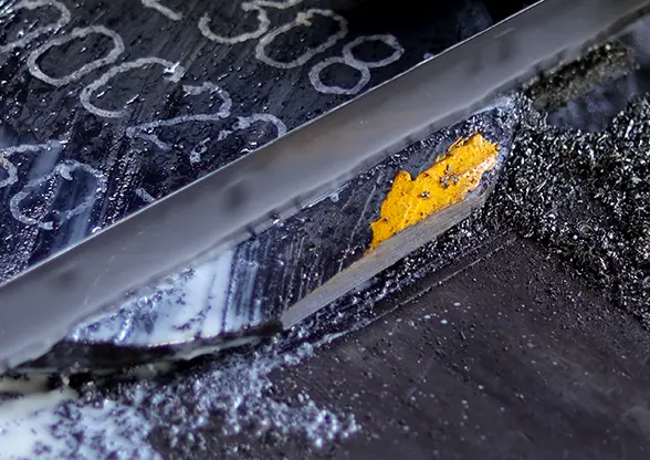 Slewing bearing raw material inspection