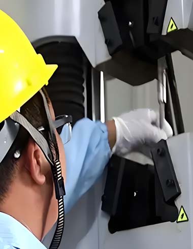 Slewing ring bearing tensile test
