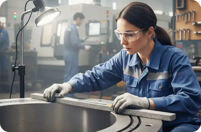 Inspection of the Flatness of the Mounting Surface for Slewing Bearings
